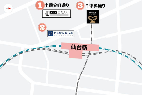 仙台駅　地図