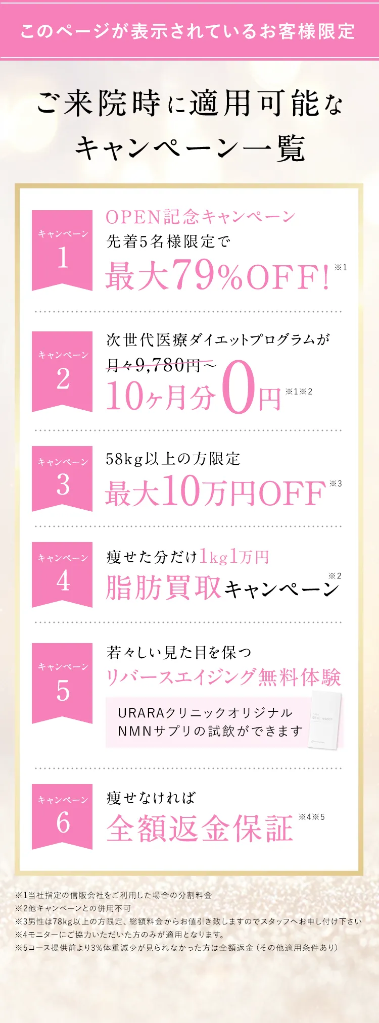 このページが表示されているお客様限定
