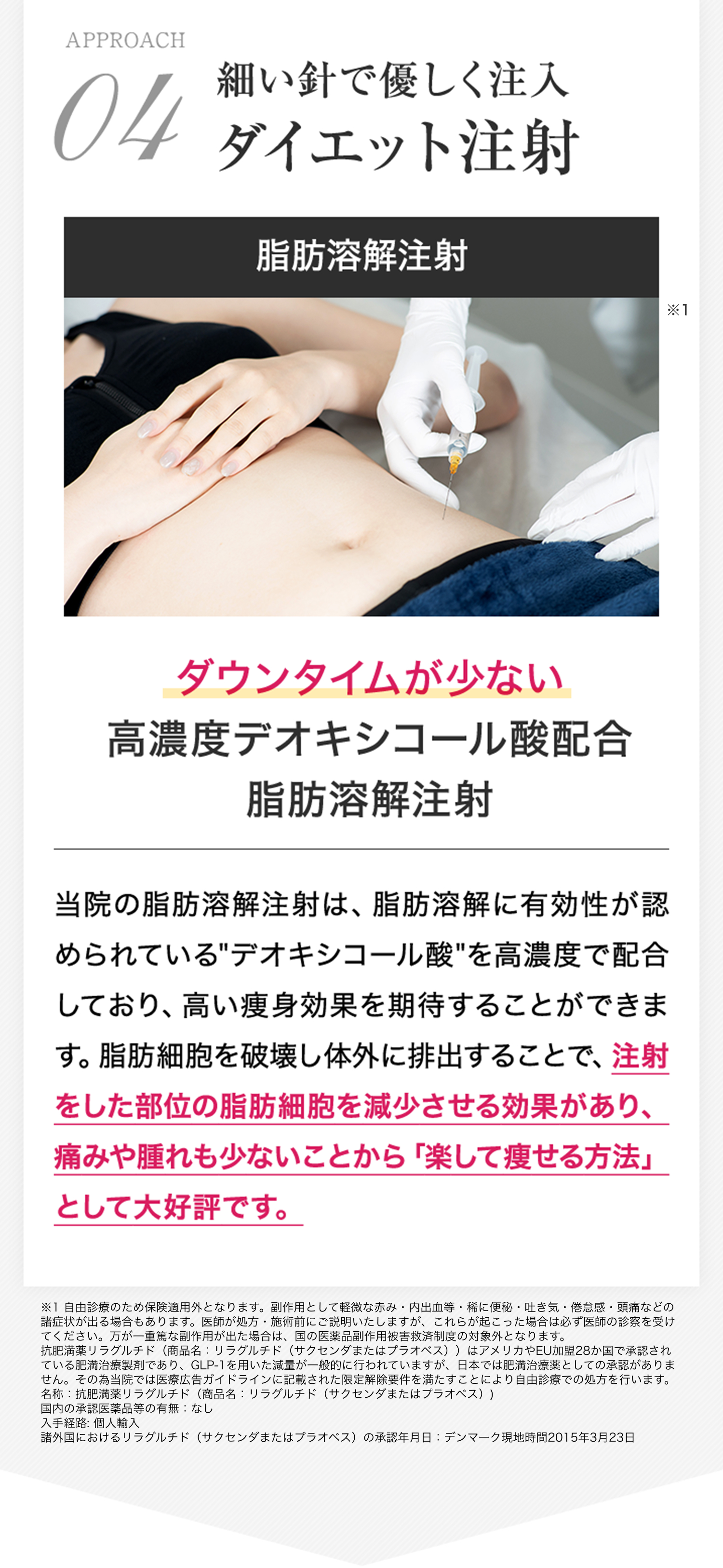 ダイエット注射