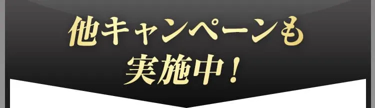 他キャンペーンも実施中！