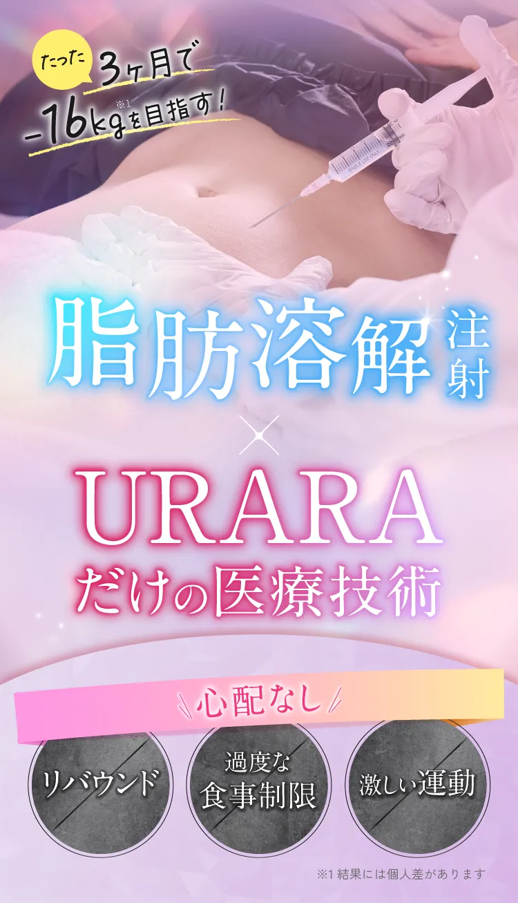 次世代医療痩身技術で3ヶ月-15kg