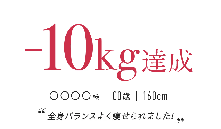 -10kg達成