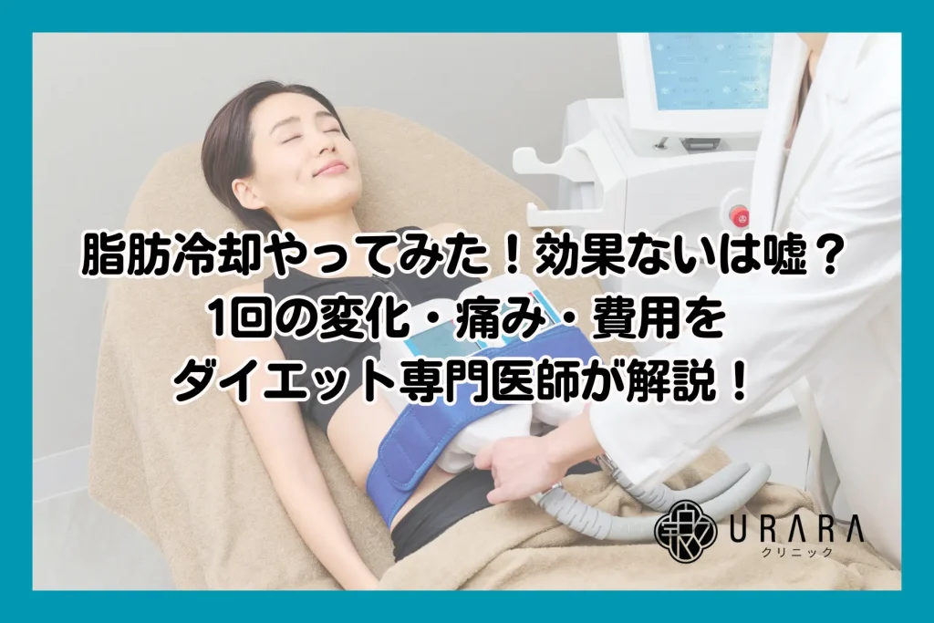 リアルな体験談】脂肪冷却やってみた！効果ないは嘘？1回の変化・痛み