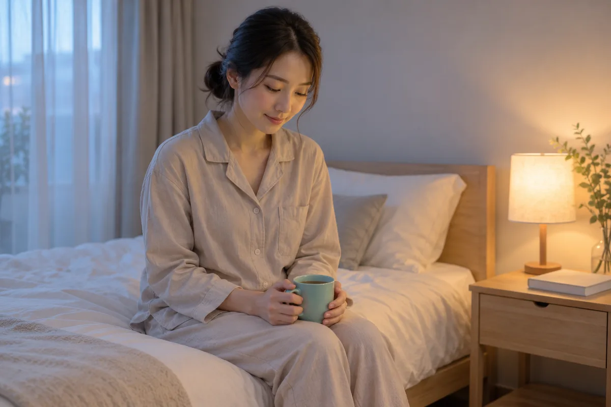 腕時計で時間を確認する女性