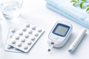 アカルボースの効果と糖尿病治療薬について解説するイメージ